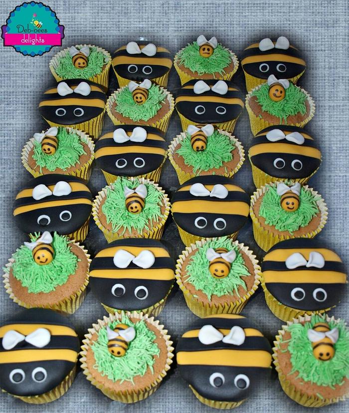 Bumble bee cupcakes