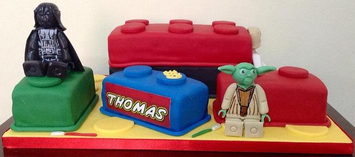5th Birthday Star Wars Lego Cake
