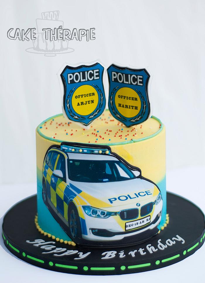 Police Themed Birthday cake.