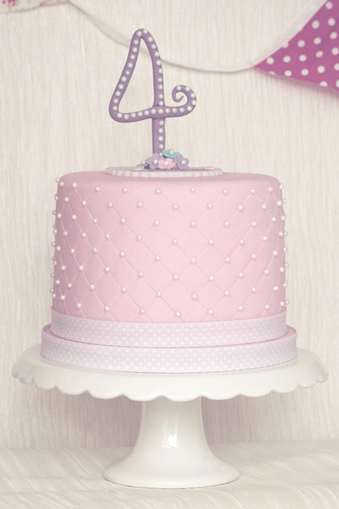4th Birthday Cake (Girl)