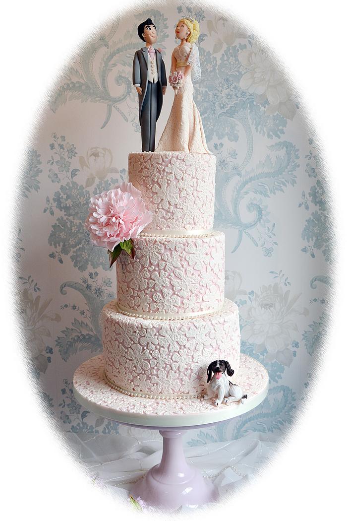 Amy and Stuart's wedding cake