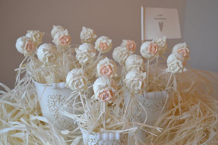 Country Rose cakepops