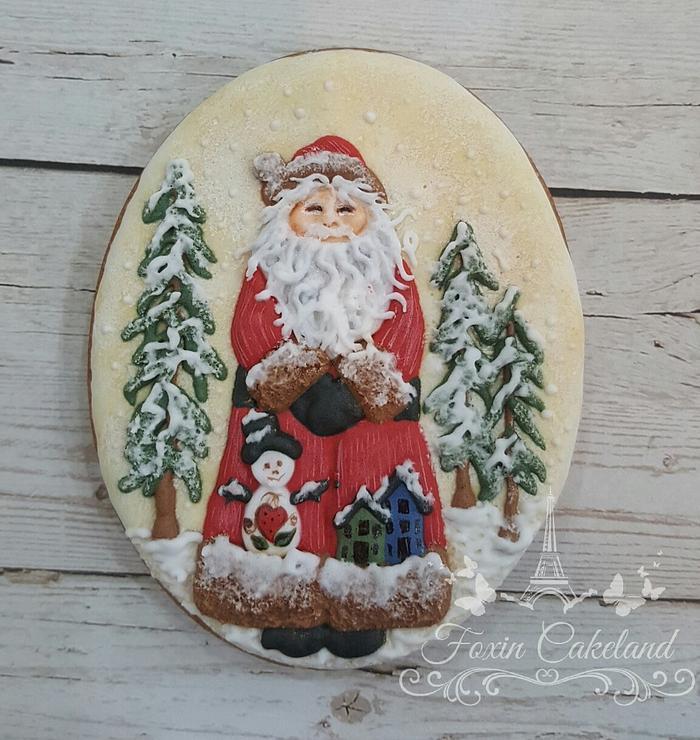 Santa Claus Relief Cookie