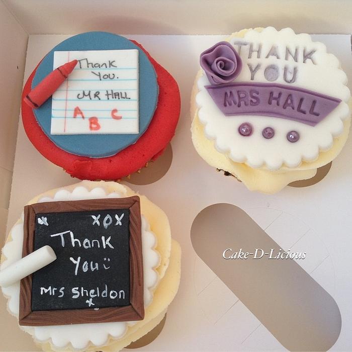 Teacher Cupcakes 
