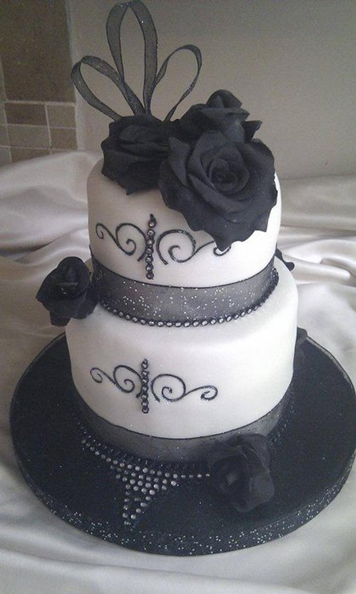 Art Deco themed Wedding Cake