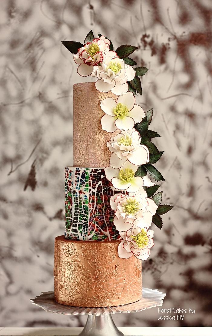 MOSAIC WEDDING CAKE