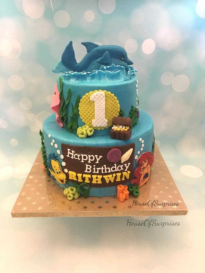 1st birthday jungle theme - Decorated Cake by Shikha - CakesDecor