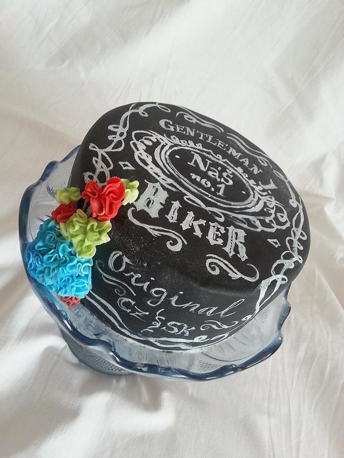 Chalkboard cake