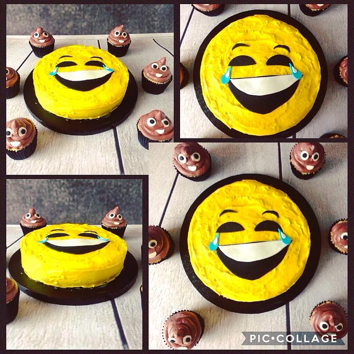 Emoticons cake 