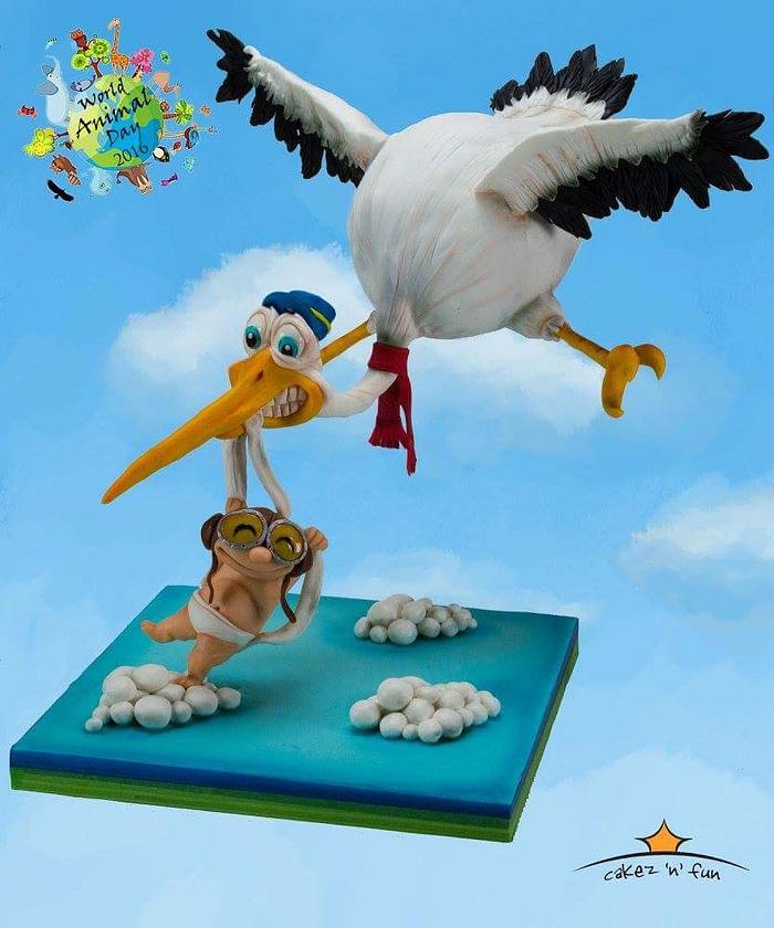 Stork - Delivering the package