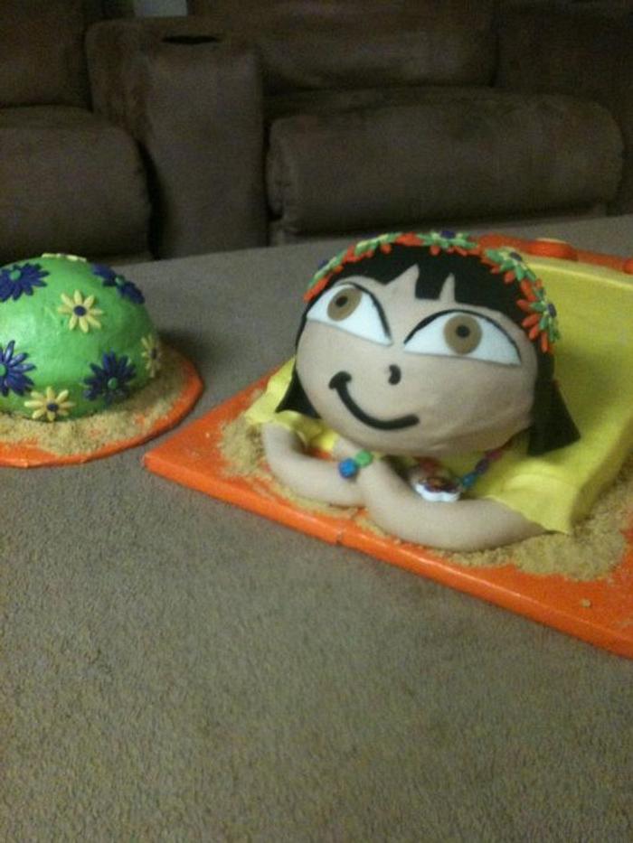 Dora 3D cake