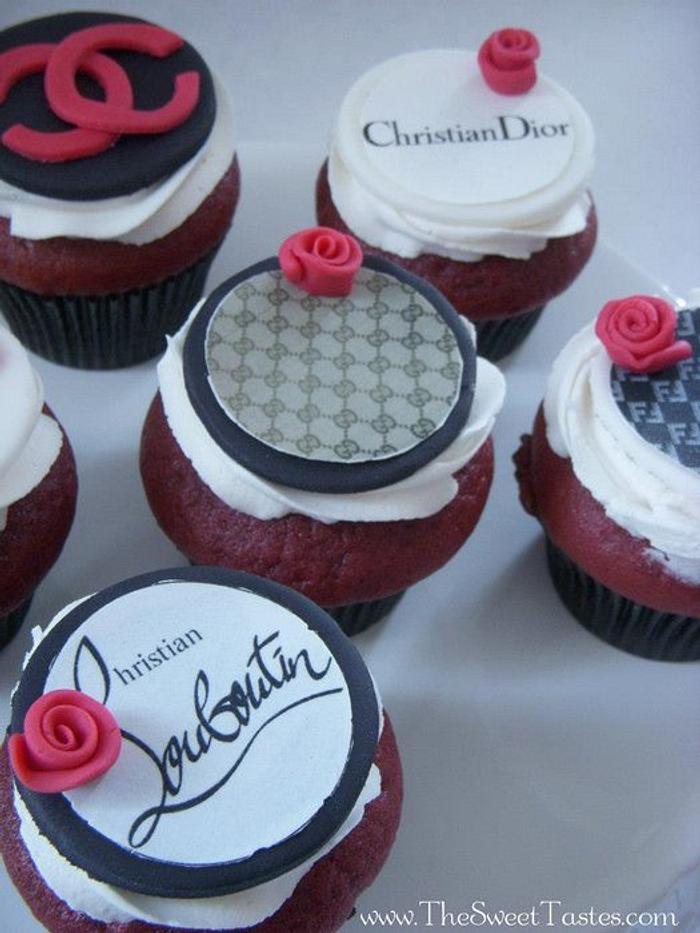 Fashionista name brand Cupcakes 