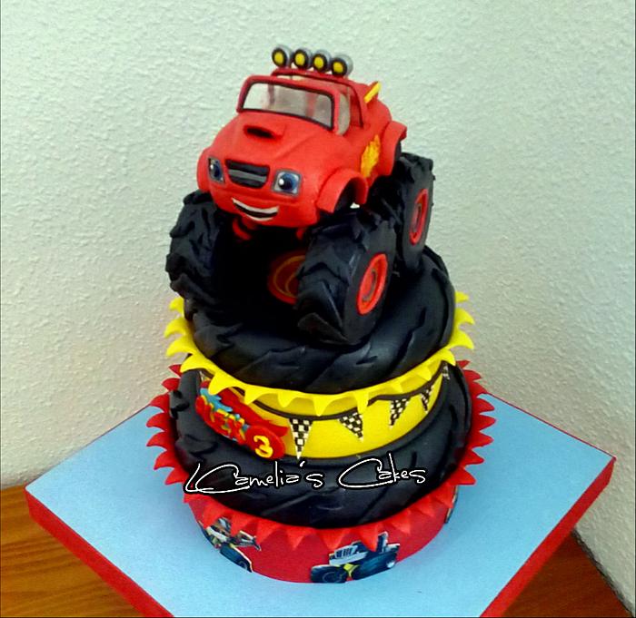 BLAZE AND THE MONSTERS MACHINES CAKE