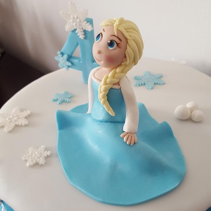Elsa frozen cake again....