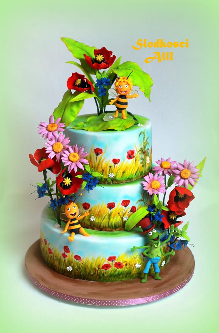 Maya the Bee Cake - Decorated Cake by Alll - CakesDecor