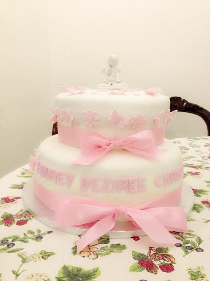 Audrey's Christening Cake