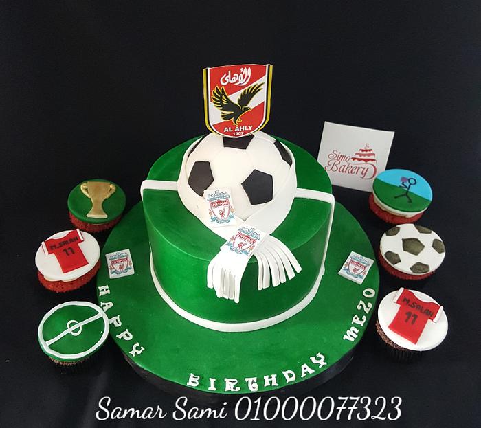 Al-Ahly&Liverpool football cake