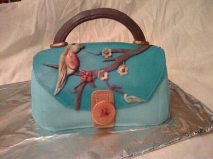 lenox "Chirp" purse cake
