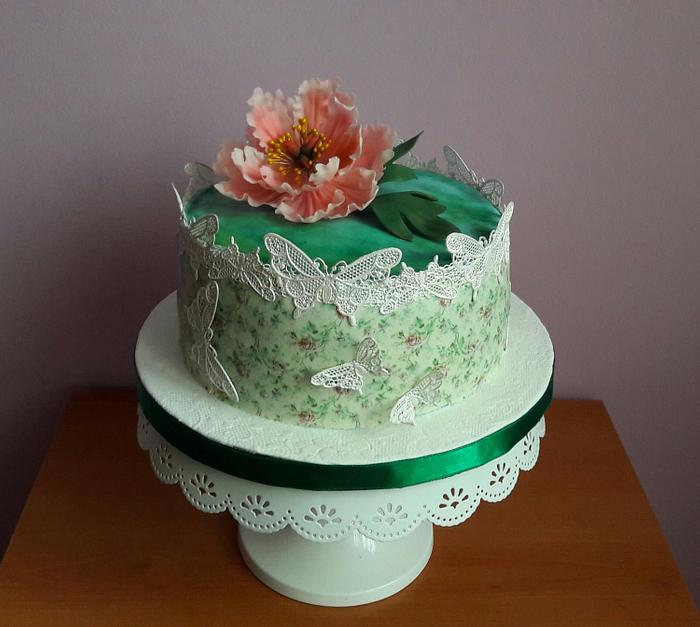 Peony cake