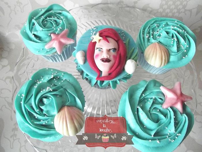 Disney Ariel cupcakes <3