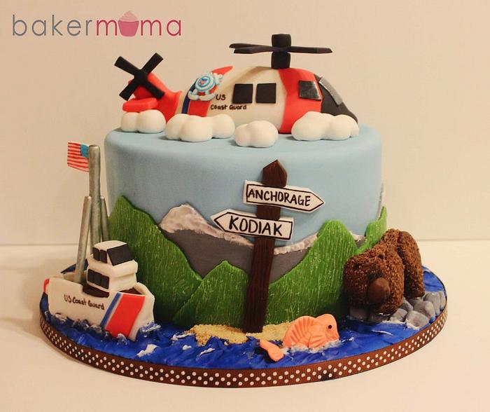 Coastguard retirement cake