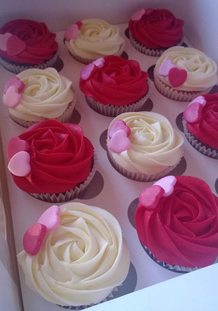 Rose Swirl Cupcakes