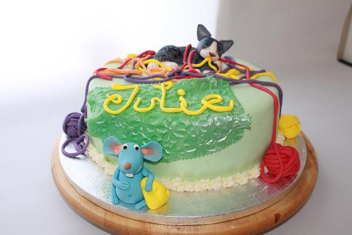 Cat cake birthday