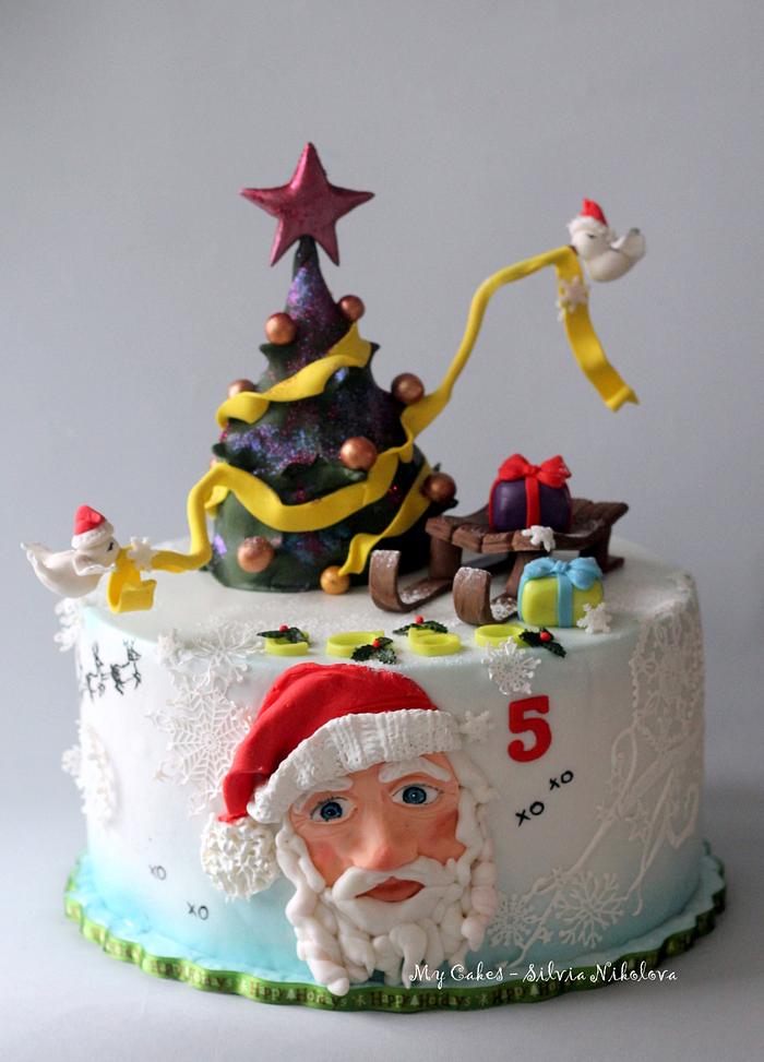 Christmas Cake - Decorated Cake by marulka_s - CakesDecor