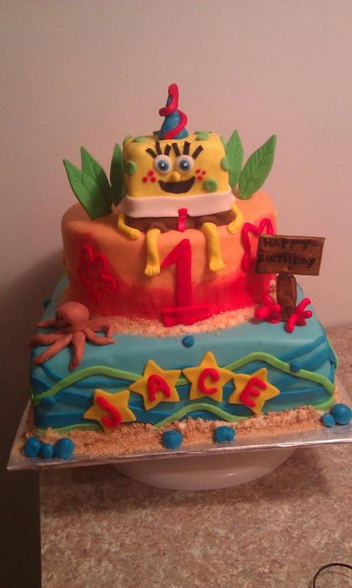 spongebob 1st birthday
