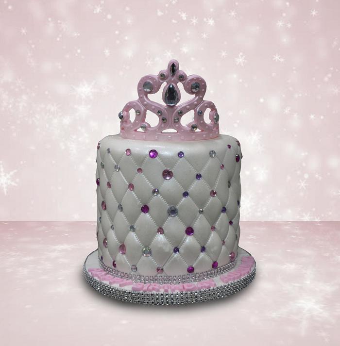 Pink Crown Cake