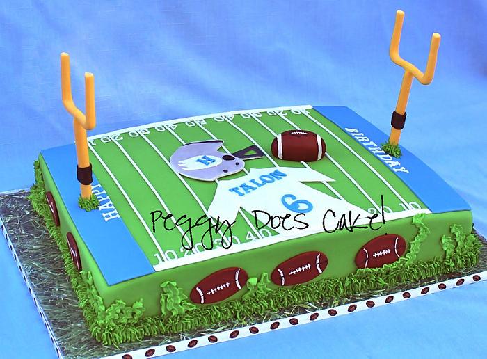 Talon's Football Cake