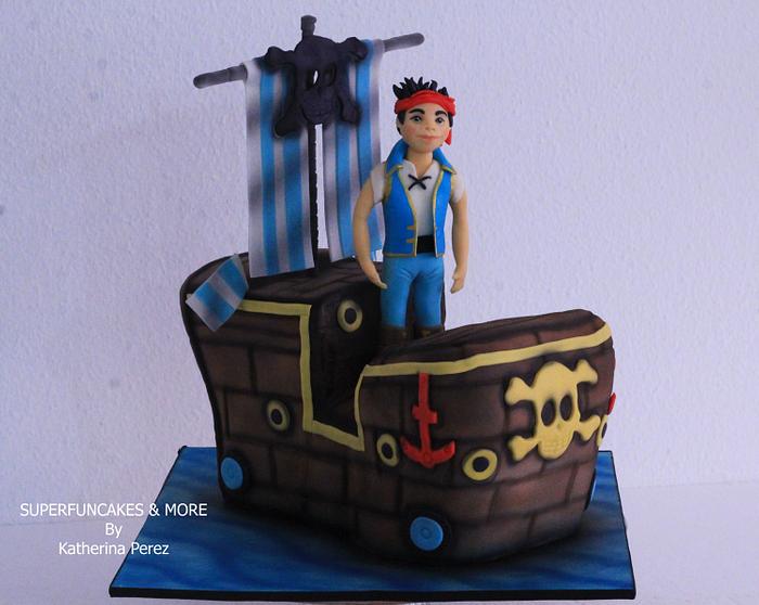 Jack in the Neverland pirates cake