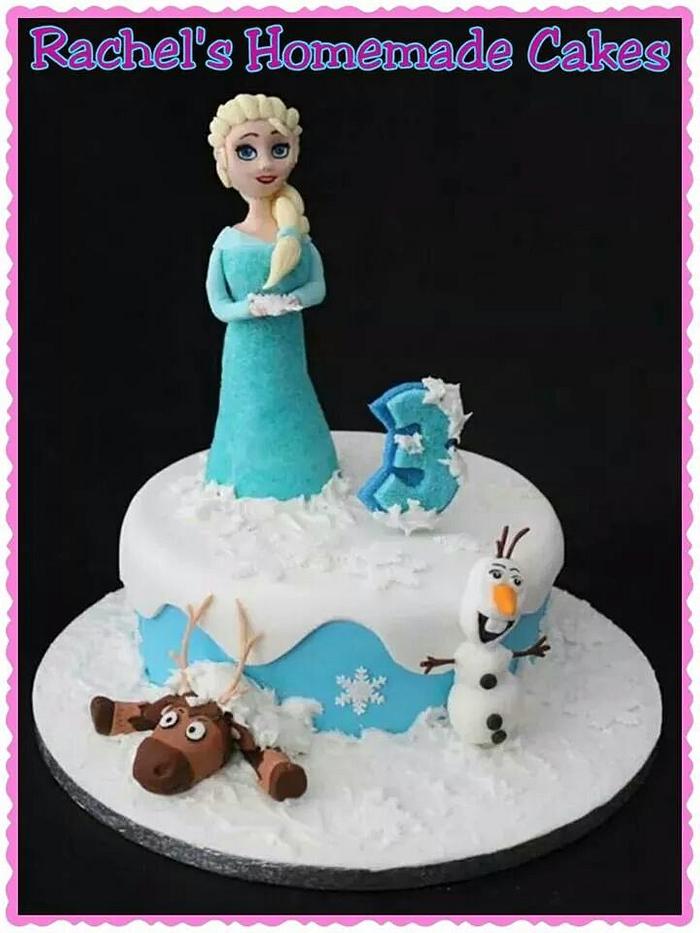 Elsa frozen cake 