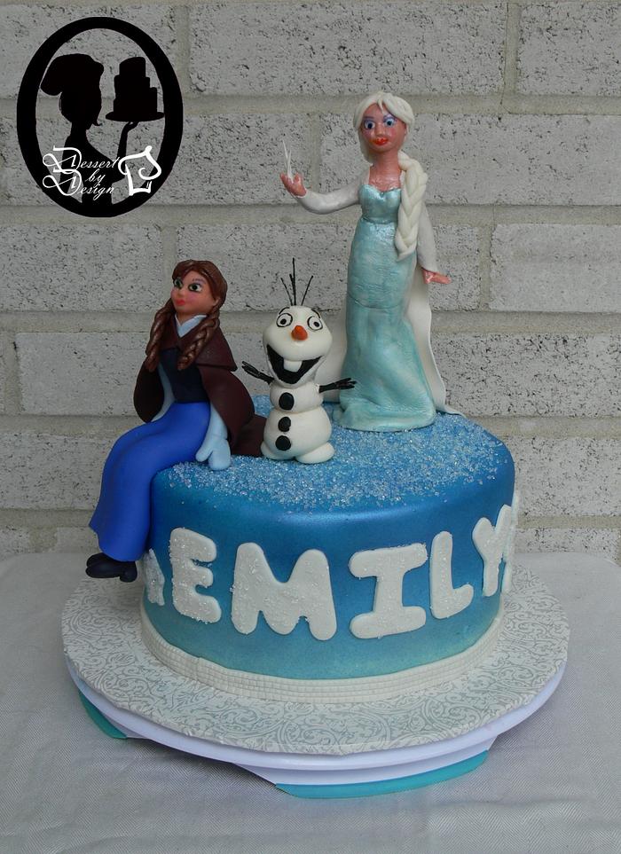 Frozen Themed Character Cake