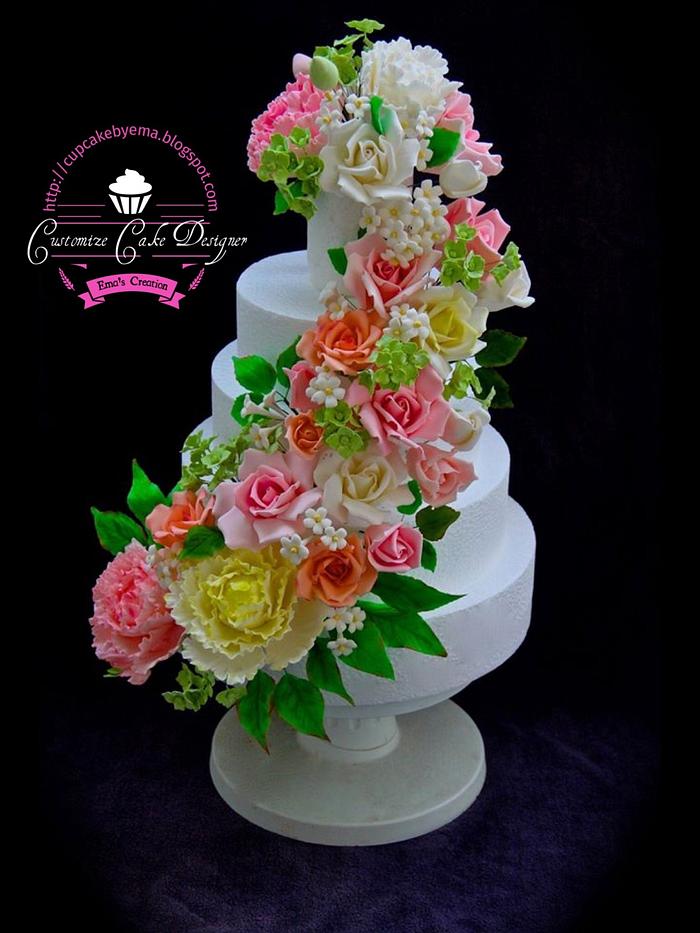 Spring wedding Cake 