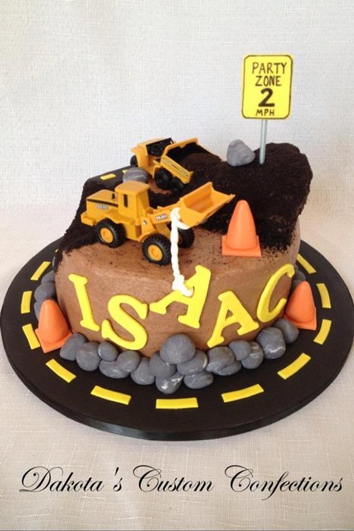 Construction Zone Birthday Cake