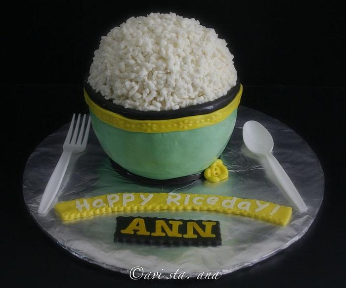 Rice bowl cake