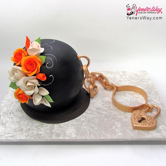 Ball & Chain Wedding Cake