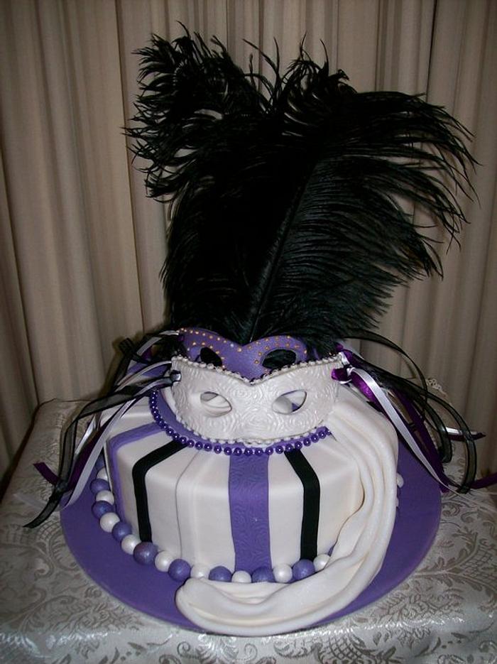 Masquerade Mask Cake