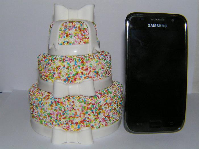 Mini tiered cake