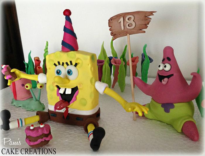 spongebob & friends decorations - Decorated Cake by - CakesDecor