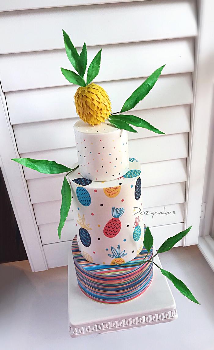 Pineapple Party Cake