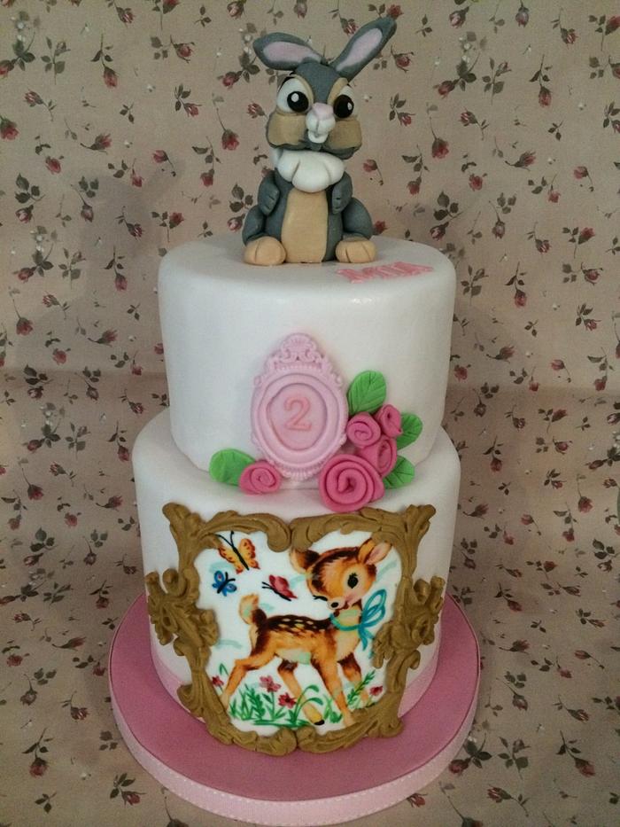 Vintage Bambi Cake