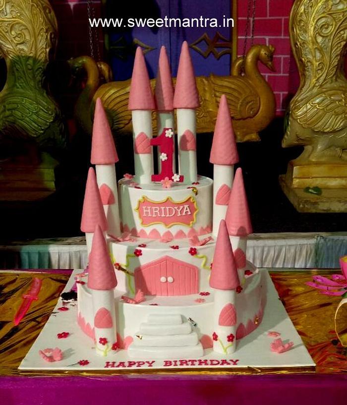 Princess Castle cake 3 tier