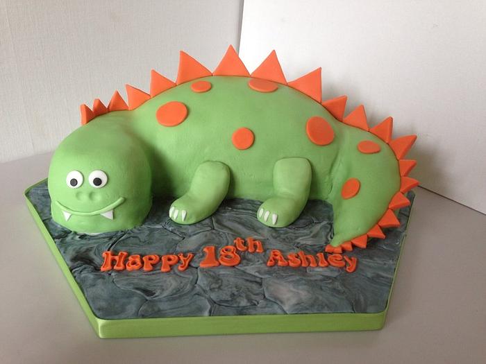 Green Gourmet Giraffe: Grrrr Dinosaur Birthday Cake (from Peppa Pig) - WSC