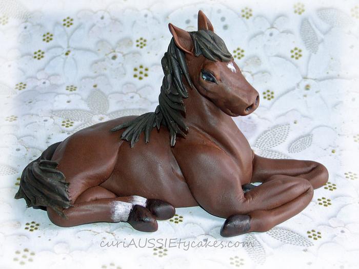 Fondant Horse figurine