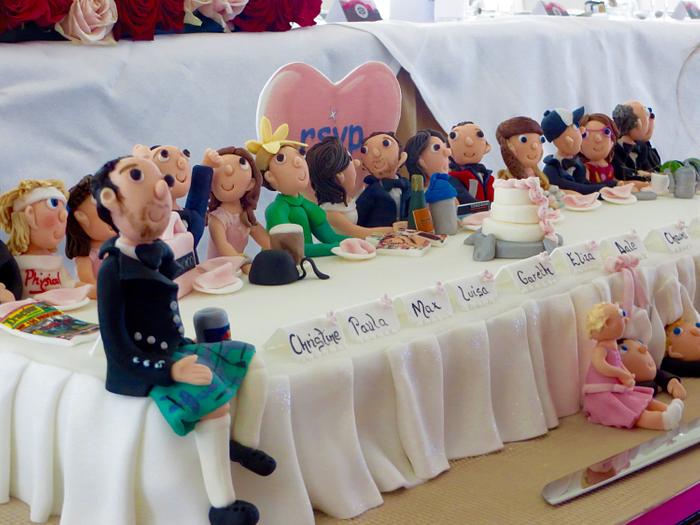 Top table wedding cake
