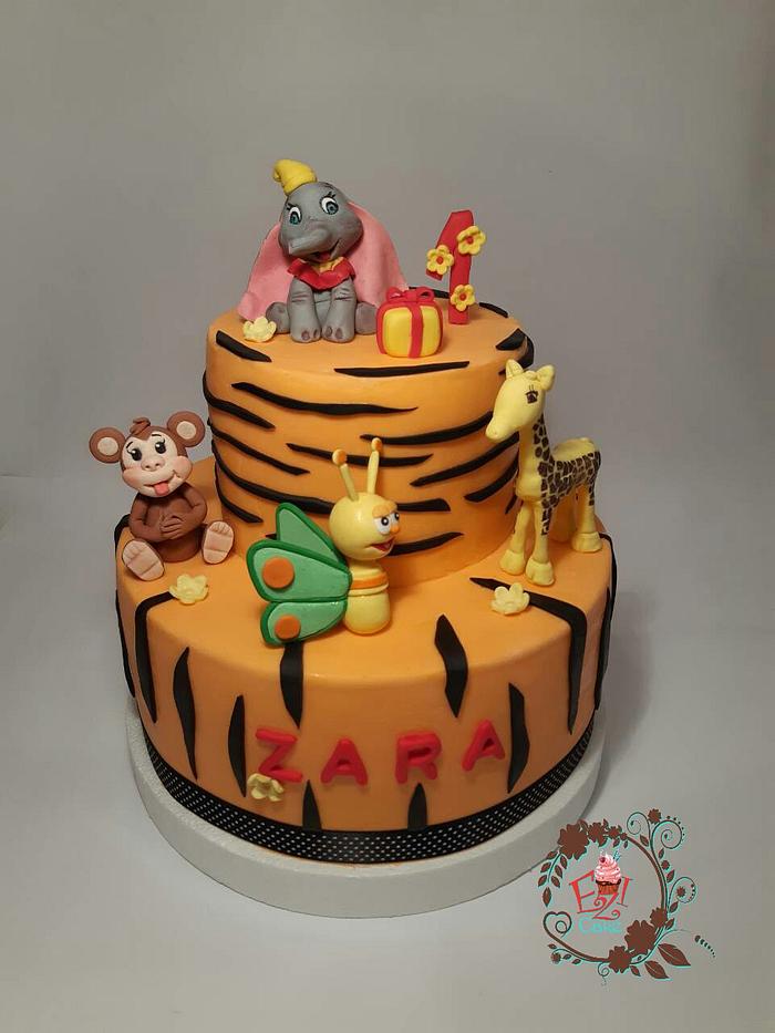 Jungle cake - Decorated Cake by Zerina - CakesDecor