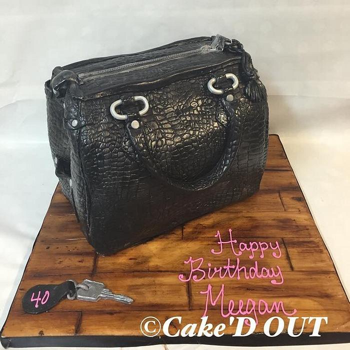 40th birthday handbag cake