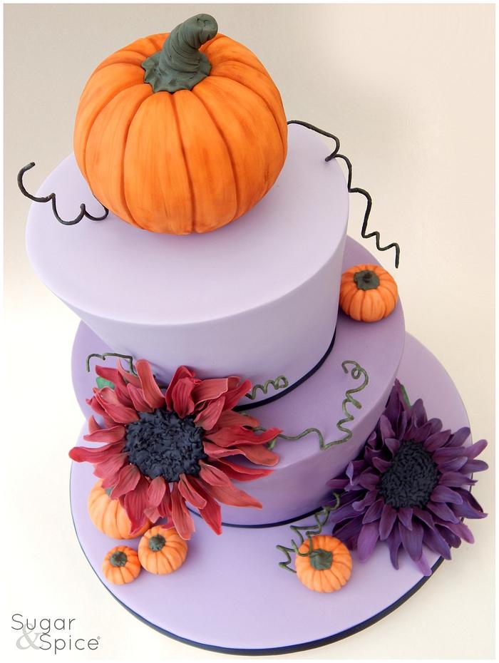 A 'Pumpkins and Purples' Wedding  